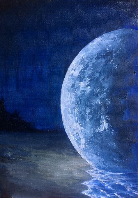 Once in a Blue Moon – The Super Blue Blood Moon, January 31, 2018 – Charlotte Iggulden Art