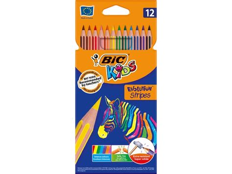 Bic Wooden Colors 12 Colors Stripes — DNA