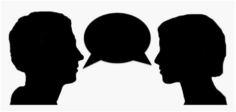 Talking Head Silhouette At - Clipart People Talking Silhouette, HD Png Download , Transparent ...