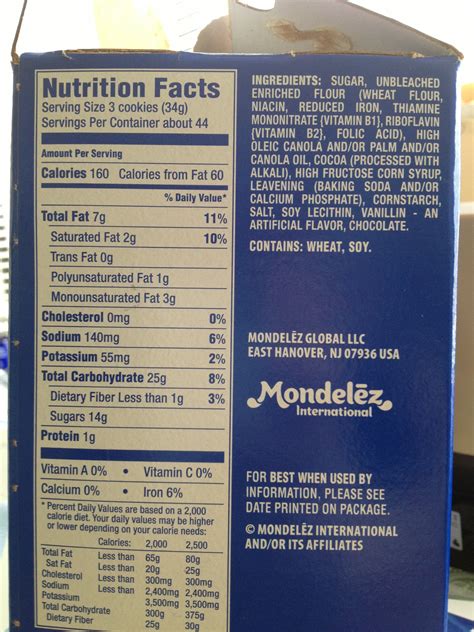 Sugar Free Oreos Nutrition Facts | Besto Blog