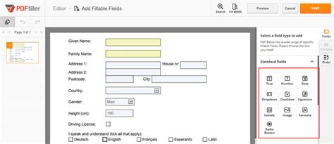 Pdf Form Add Fillable Fields - Printable Forms Free Online