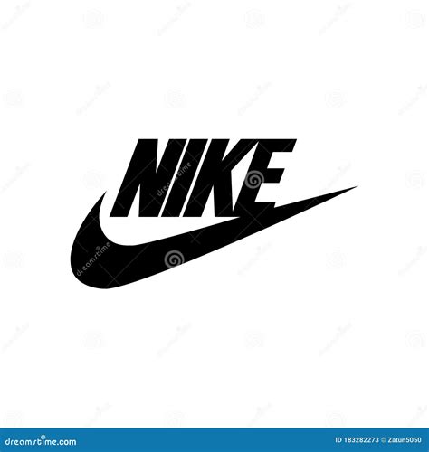 Design Vetorial De Logotipo Preto Nike Foto de Stock Editorial ...