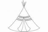 Printable Teepee Coloring Page For Kids  Lupongovph sketch template