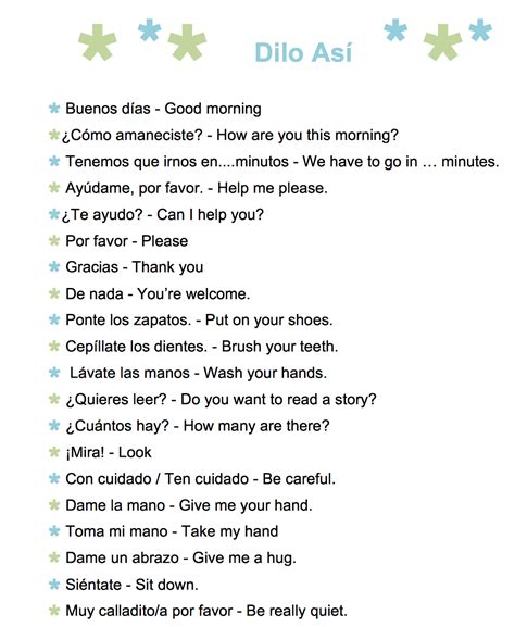 61 Common Spanish Phrases to Use With Kids - A Printable List - Spanish ...