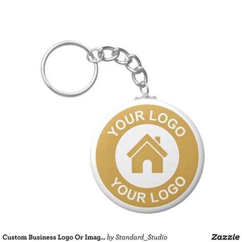 Custom Business Logo Or Image Promotional Keychain | Zazzle.com in 2021 | Business logo ...