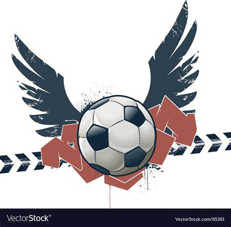 Football graffiti Royalty Free Vector Image - VectorStock