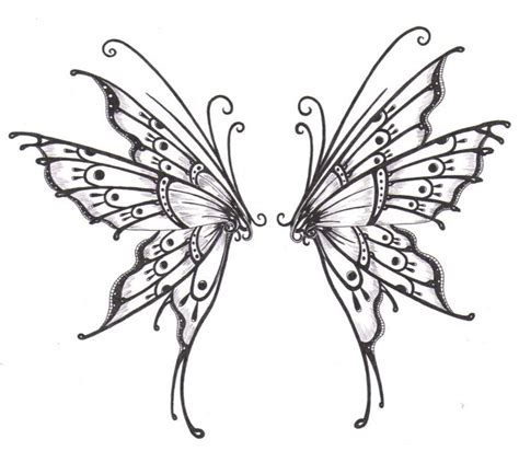 1024x891 Butterfly Wings Drawing | Butterfly drawing, Wings drawing ...