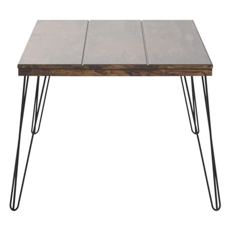 Wood Coffee Table with Metal Legs