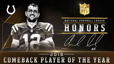 Andrew Luck Wins 2018 NFL Comeback Player of the Year