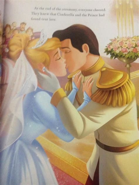 Cinderella and Prince Charming's wedding kiss of true love | Cinderella and prince charming ...