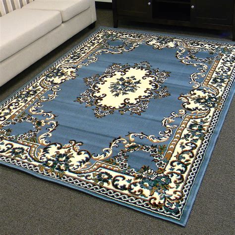 TajMahal 112 Blue area rug 5'x7'