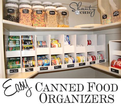 Pantry Ideas - DIY Canned Food Storage - Shanty 2 Chic