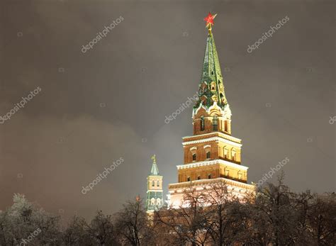 Moscow kremlin. night view — Stock Photo © tovovan_ #7971165