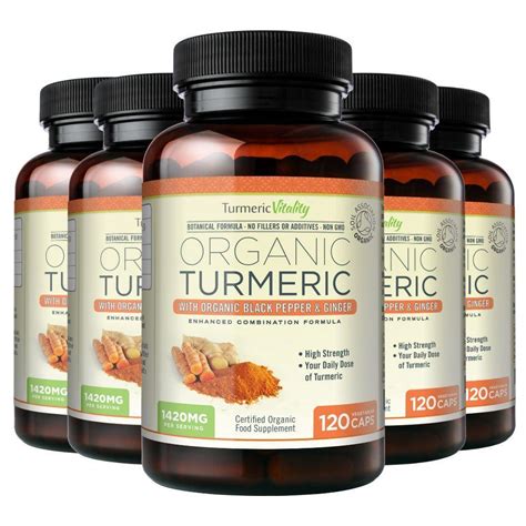 Organic Turmeric Capsules | Turmeric Capsules with Black Pepper - Turmeric Vitality UK