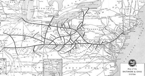 B&O System Map, circa 1961. | Favorite Photos of the B&O Railroad | Baltimore, ohio railroad ...