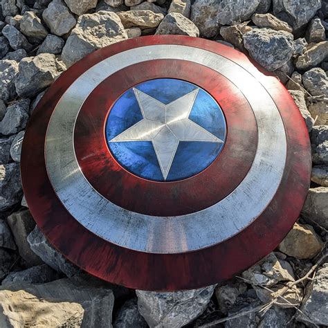 Captain America Shield Replica Blast Damaged Shield - Etsy