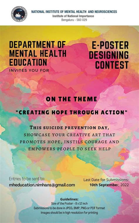 Department of Mental Health Education Invites you for E-poster ...