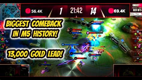 BIGGEST COMEBACK IN M5 HISTORY | 13,000 GOLD BEHIND - YouTube