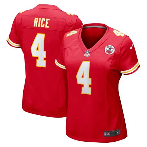 Rashee Rice Kansas City Chiefs Women’s Game Jersey – Red – Happy ...