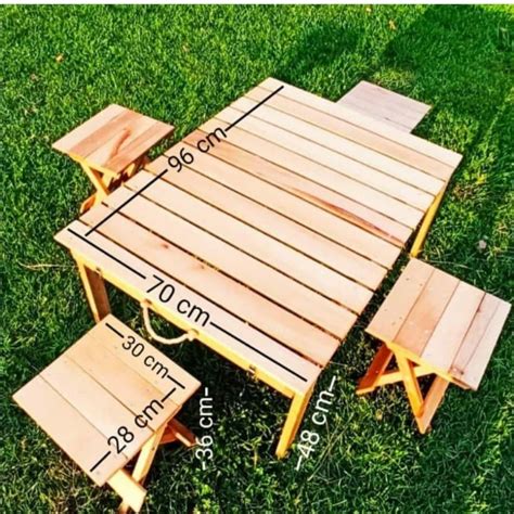Wooden table picnic table car picnic table folding table folding chair wooden gift wood wood ...