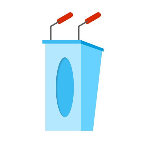 Podium and Microphone 21432961 PNG