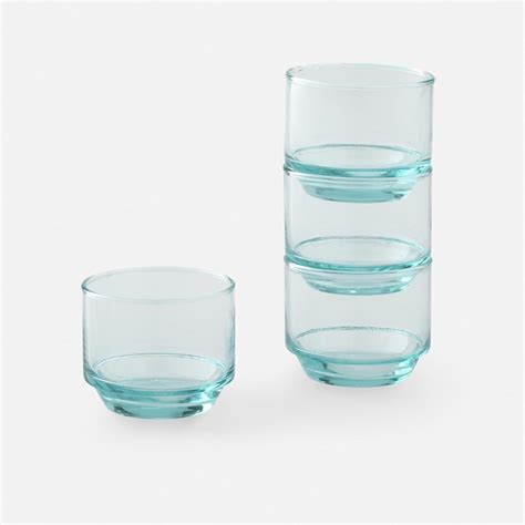 Recycled Stacking Glassware Set of 4 on Food52