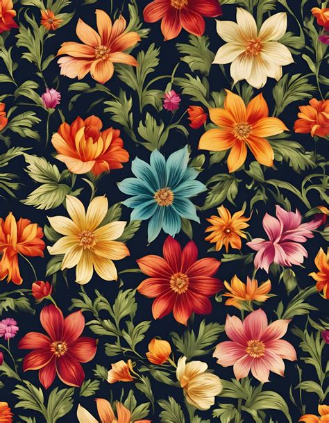 Flowers Pattern Background Wallpaper Free Stock Photo - Public Domain ...