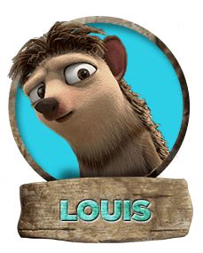 Ice Age character Louis the Molehog transparent PNG - StickPNG