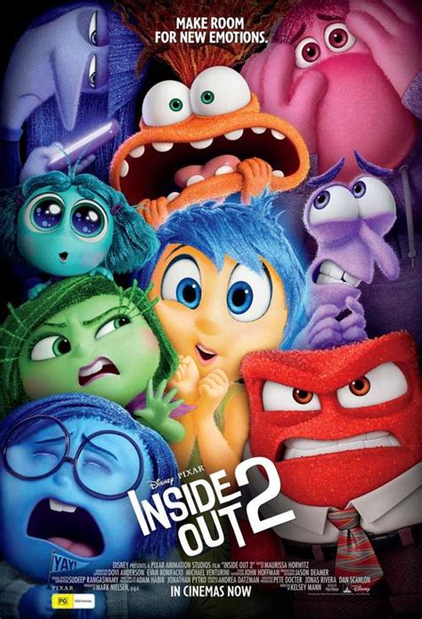 Movie poster for Inside Out 2