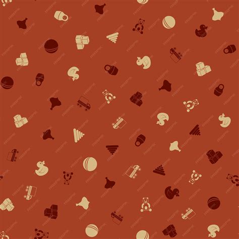 Premium Vector | Kids toys seamless pattern vector illustration background