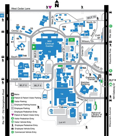 Nih Bethesda Campus Map – Map Vector