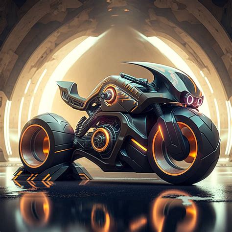 Futuristic motorcycle by frozenbunn on DeviantArt