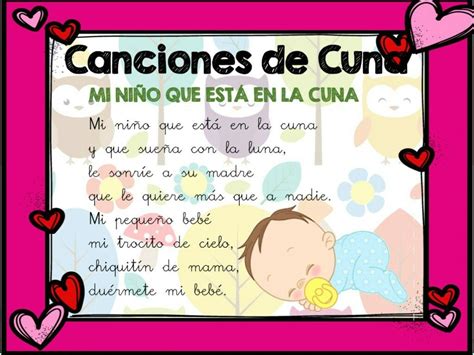 Pin en Musica para bebes | Cancion de cuna letra, Canciones de cuna, Canciones