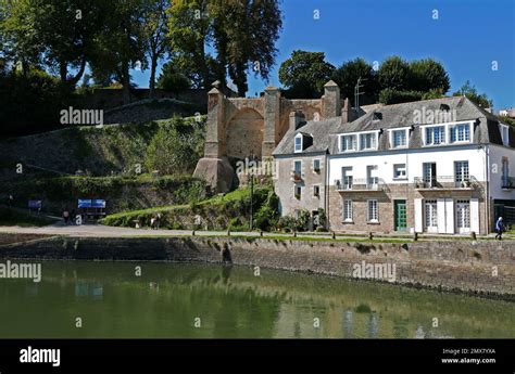 Battlements of Auray, Auray river, Morbihan, Bretagne, Brittany, France, Europe Stock Photo - Alamy