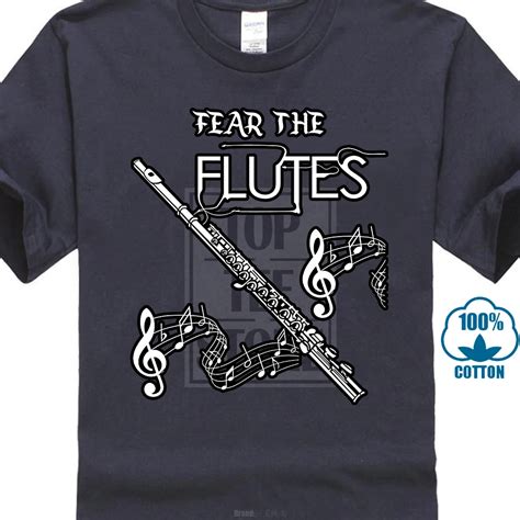 Flute Music Gift Shirt Fear The Flutes Marching Band Tee-in T-Shirts from Men's Clothing on ...