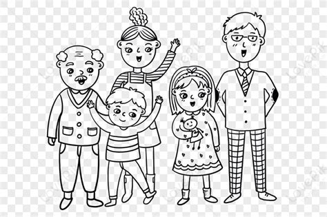 Stick Figure Families Coloring Pages