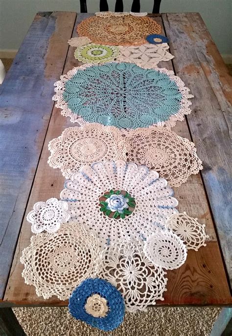 Spring Has Sprung Doily Table Runner | AllFreeDIYWeddings.com