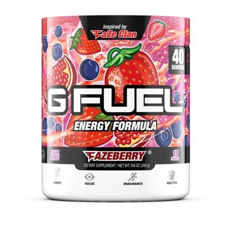 G Fuel Fazeberry Tub (40 Servings) Elite Energy and Endurance Powder- Buy Online in United Arab ...