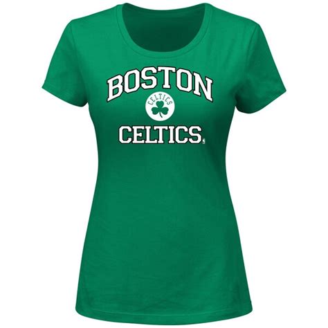 Boston Celtics Women's Heart & Soul Slim Fit T-Shirt - Kelly Green ...