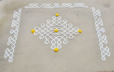 Buy Desi Favors Muggu Kolam with Border Cutout | DIY Indian Backdrop | Traditional Kolam Cutouts ...