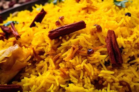 Premium Photo | Spices and rice in perfect harmony closeup of biryani ...