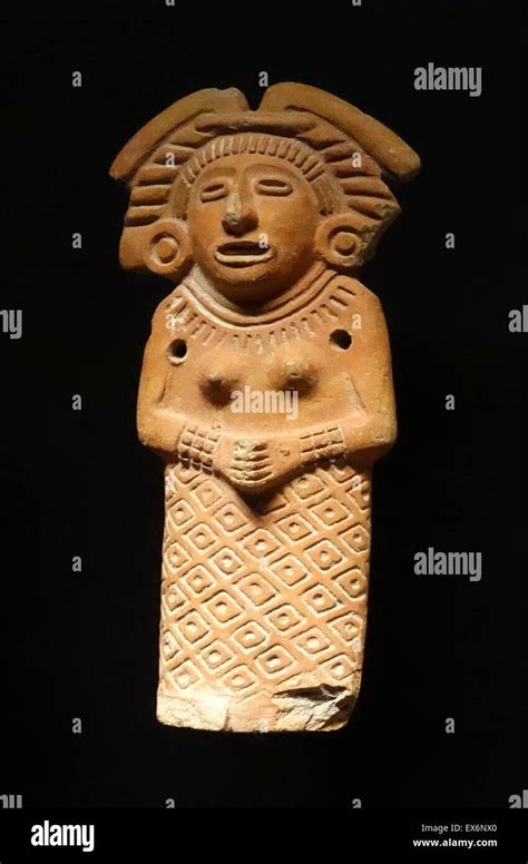 Stone figurines of Cihuacoatl, Aztec Goddess of fertility, from Mexico. Dated 1400 BC Stock ...