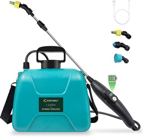 Amazon.com : 2 Gallon Electric Garden Sprayer, Battery Powered Sprayer ...