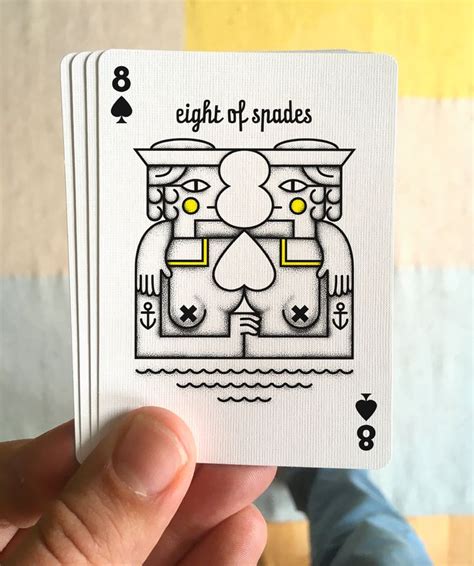 Eight of spades card Design