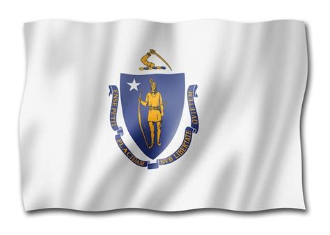 Premium Photo | Massachusetts flag usa