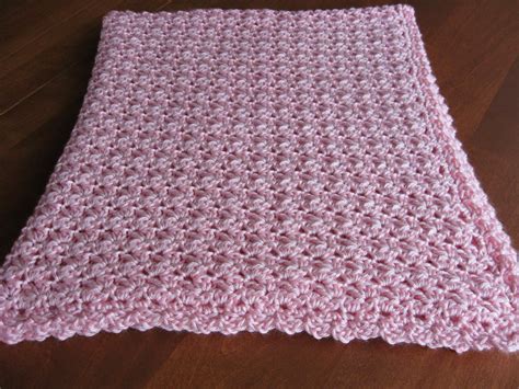 incredibly fast & easy baby blanket crochet free pattern | Pink Quick and … | Crochet baby ...