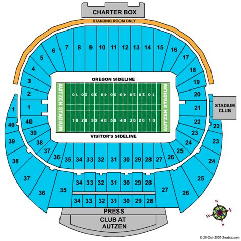 autzen stadium seating chart | UW Badgers Fan Travel | Official ...