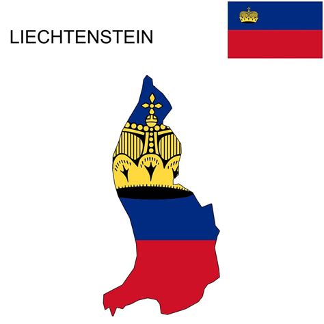 Liechtenstein Flag Map and Meaning | Mappr