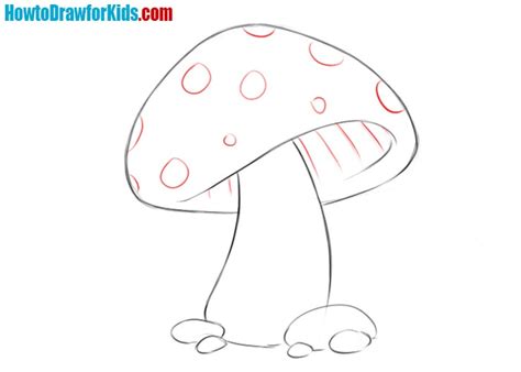 How to draw a mushroom for kids | How to Draw for Kids