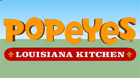 Popeyes logo (2008-2019) | 3D Warehouse